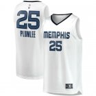 Camiseta Miles Plumlee 25 Memphis Grizzlies Association Edition Blanco Hombre